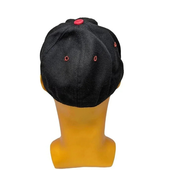 RARE Vintage Pro Line El Paso Diablos Baseball Hat Size 6 3/4 Black Red - Picture 7 of 8